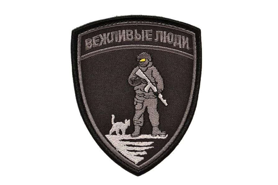 Amazon | 布製 盾型 ロシア軍 特殊部隊兵士 猫 ワッペン パッチ